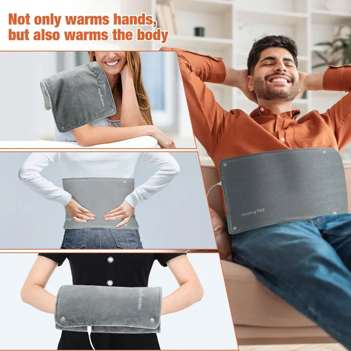 30x48cm Electric Heating Blanket Multifunctional Hot Compress Pad Winter Warm-up Graphene Mat USB Charging Thermal Blanket