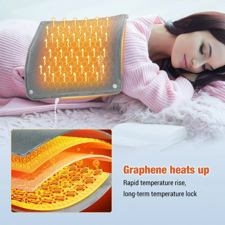 30x48cm Electric Heating Blanket Multifunctional Hot Compress Pad Winter Warm-up Graphene Mat USB Charging Thermal Blanket