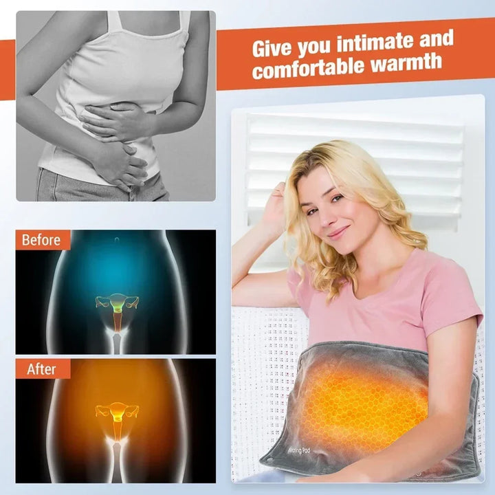 30x48cm Electric Heating Blanket Multifunctional Hot Compress Pad Winter Warm-up Graphene Mat USB Charging Thermal Blanket