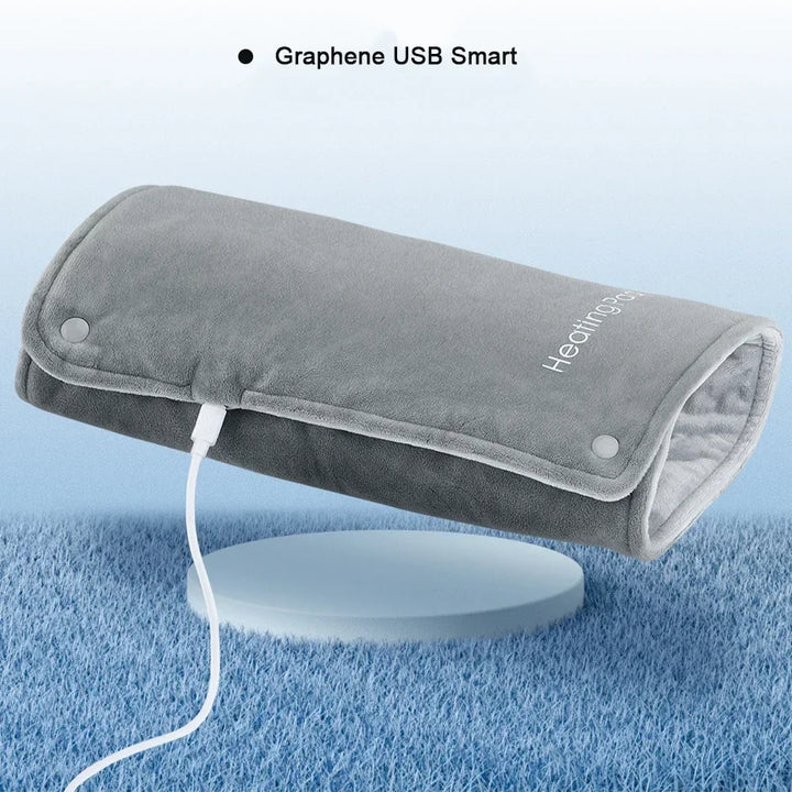 30x48cm Electric Heating Blanket Multifunctional Hot Compress Pad Winter Warm-up Graphene Mat USB Charging Thermal Blanket