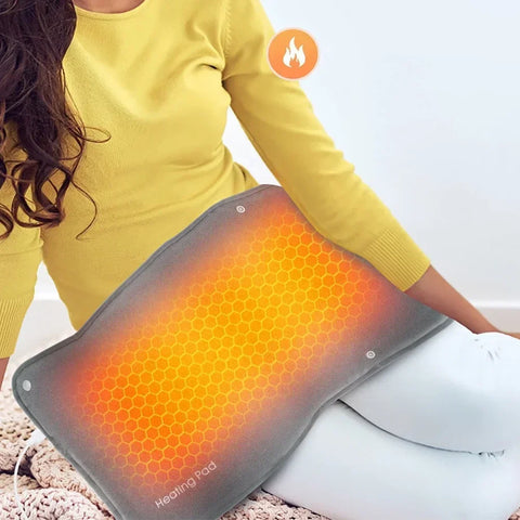 30x48cm Electric Heating Blanket Multifunctional Hot Compress Pad Winter Warm-up Graphene Mat USB Charging Thermal Blanket